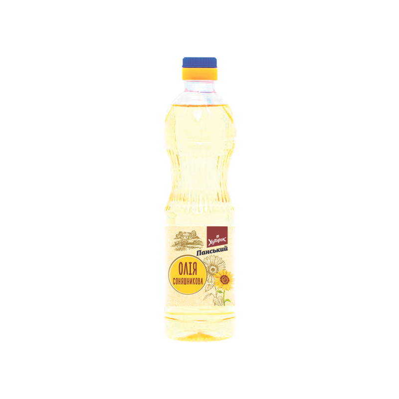 Олія соняшникова рафінована ТМ "Хуторок панський" 0,5 л (460г)